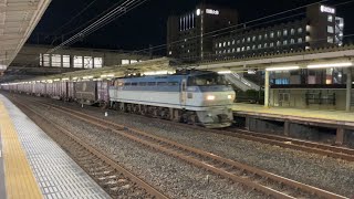宇都宮線 EF66-127牽引 貨物列車 4076レ 小山駅通過