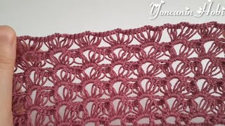 GÖRÜNCE HEMEN DENEMEK İSTEYECEĞİNİZ ÇOOK KOLAY TIĞ İŞİ HARİKA YELEK HIRKA ÖRGÜ MODELİ crochet knit