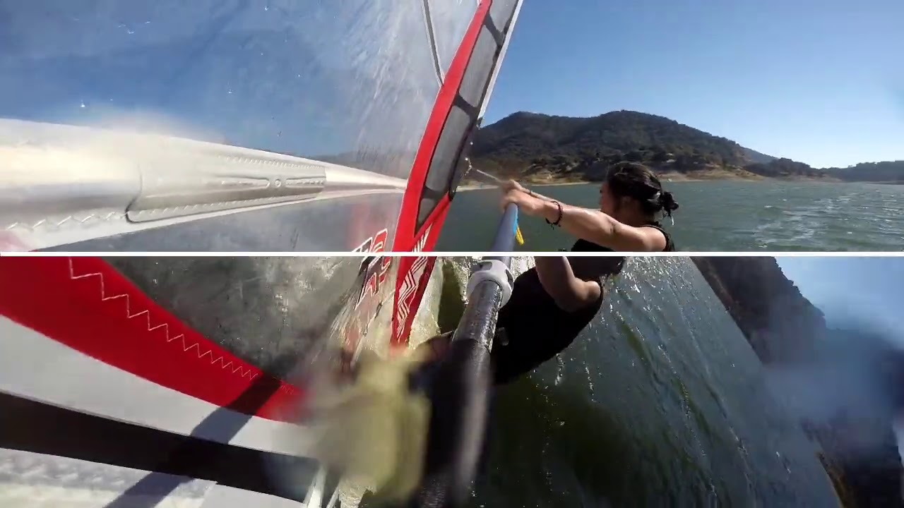 Lake Lopez windsurfing July 2020 ver.2 YouTube
