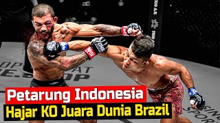 Indonesia Mendunia🇮🇩 Petarung PAPUA Hajar KO Juara Dunia asal Brazil