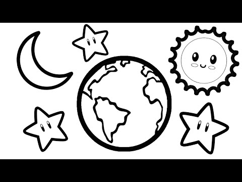 How To Draw Earth | Basic Picture Tips #209 | Step by step