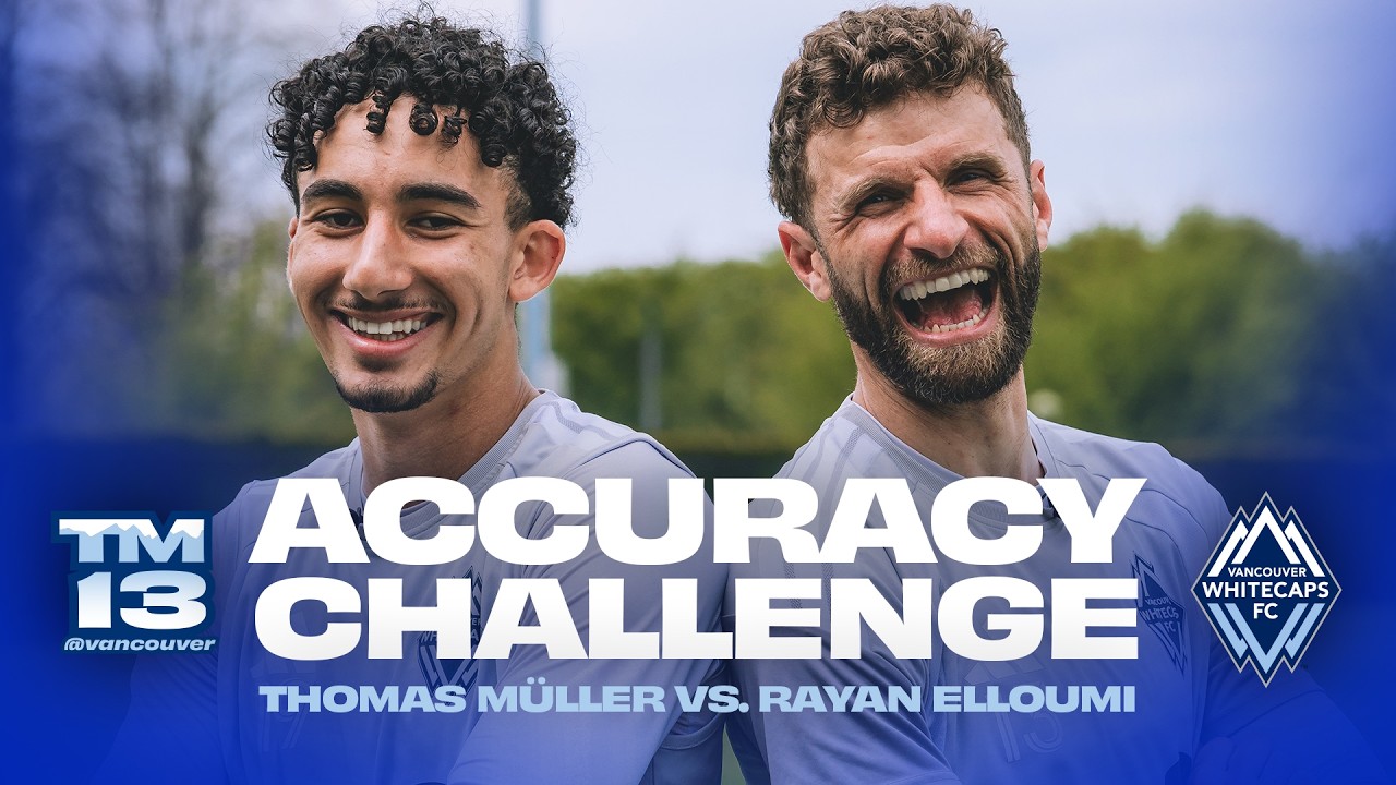 Accuracy Challenge between Thomas Müller and Rayan Elloumi