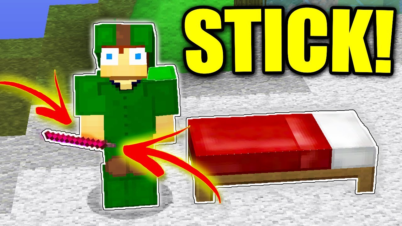 Minecraft: DESAFIO DO STICK! (Bed Wars) ‹ Viros ›