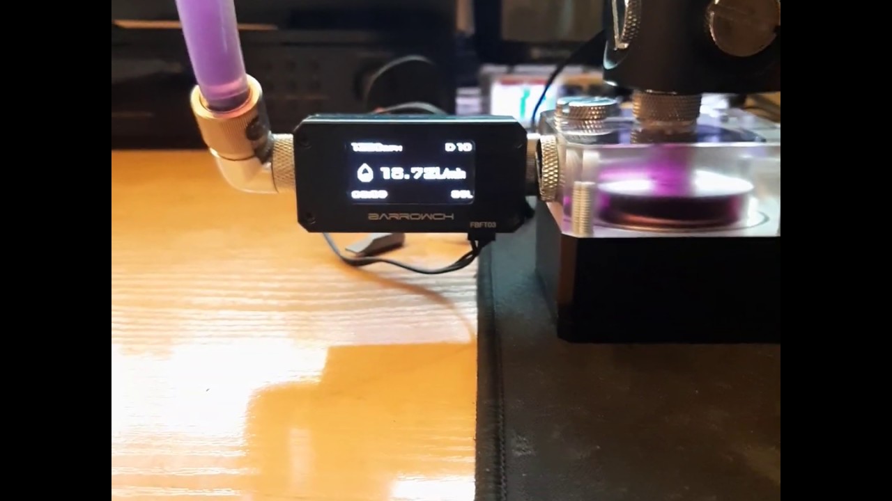 тест китайской помпы DDC на максимальных оборотах