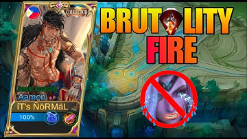 100% BRUTAL DAMAGE HYPING AAMON BEST BUILD 2023!! MLBB