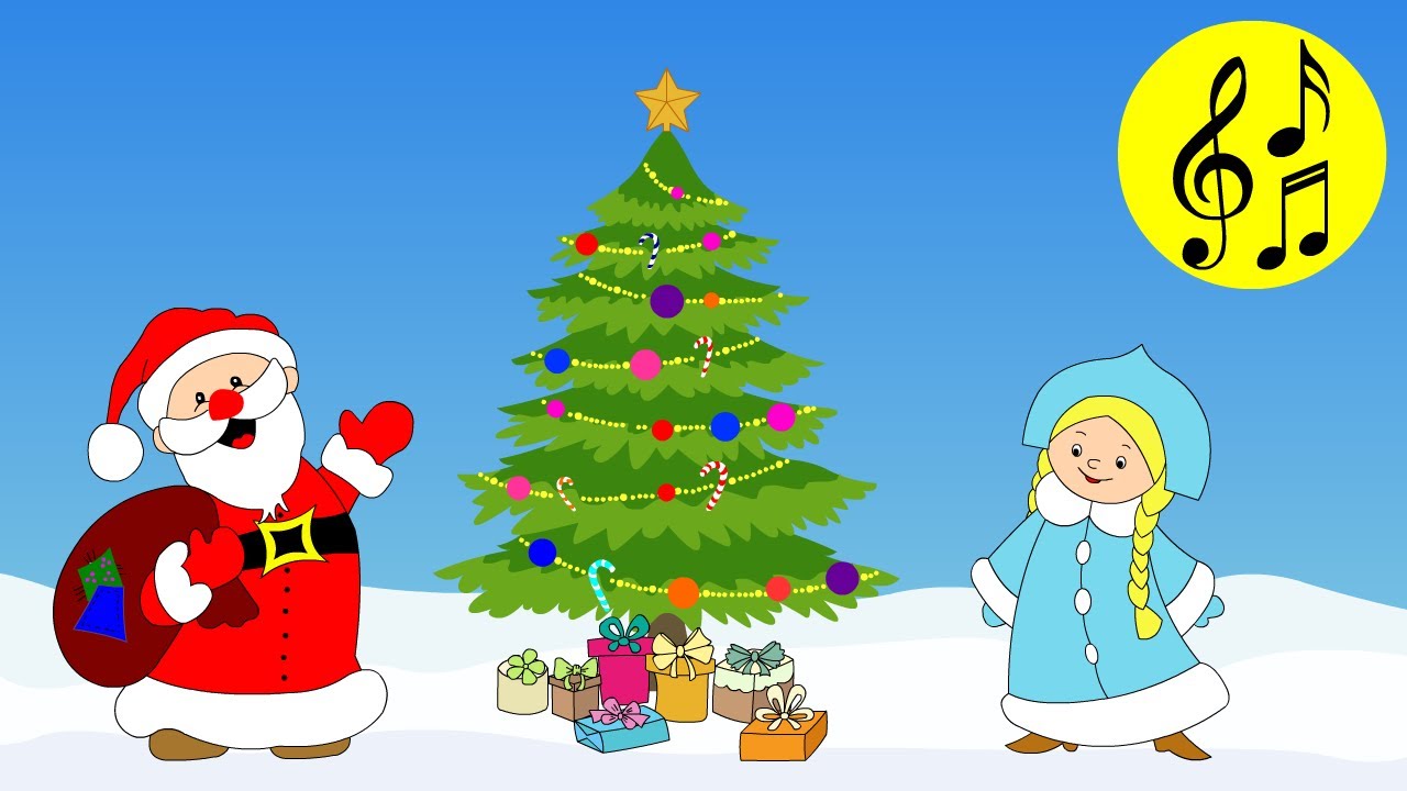 🎵 🎄 В лесу родилась елочка 🎁 - Новогодняя песня. Мультик для детей про ...