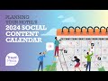 Planning your hotels 2024 social content calendar webinar