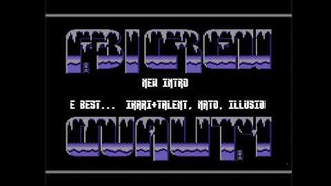C64 Crack Intro: New Intro by FBI Crew, Quality 1990