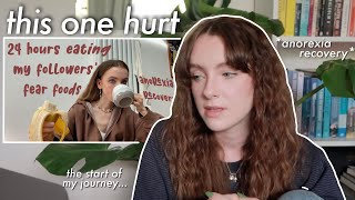 reacting to my FIRST EVER youtube video *anorexia recovery*