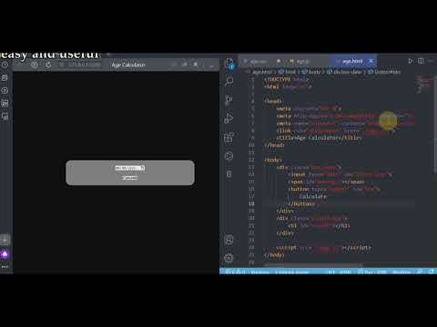Age Calculator in Javascript
