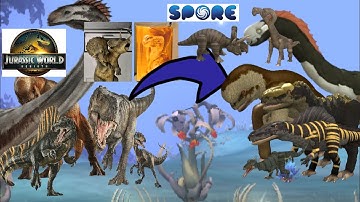Jurassic World Rebirth in SPORE –All 15 Prehistoric Creatures From the Movie!