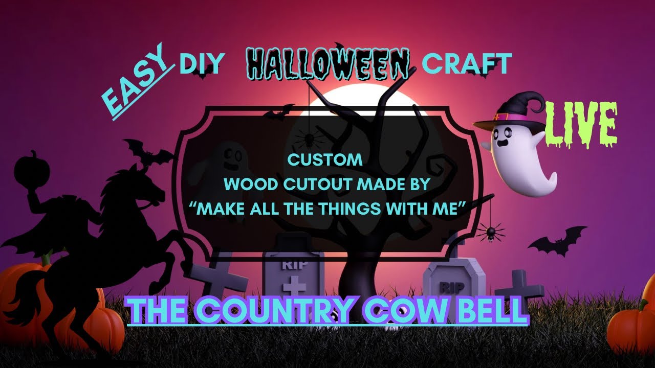 Join me LIVE as I paint a custom wood cutout from, “Make All The Things With Me”