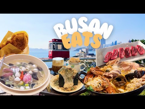 Busan cafes & food - seafood soup, seaside cafes, huinnyeoul culture village, etc