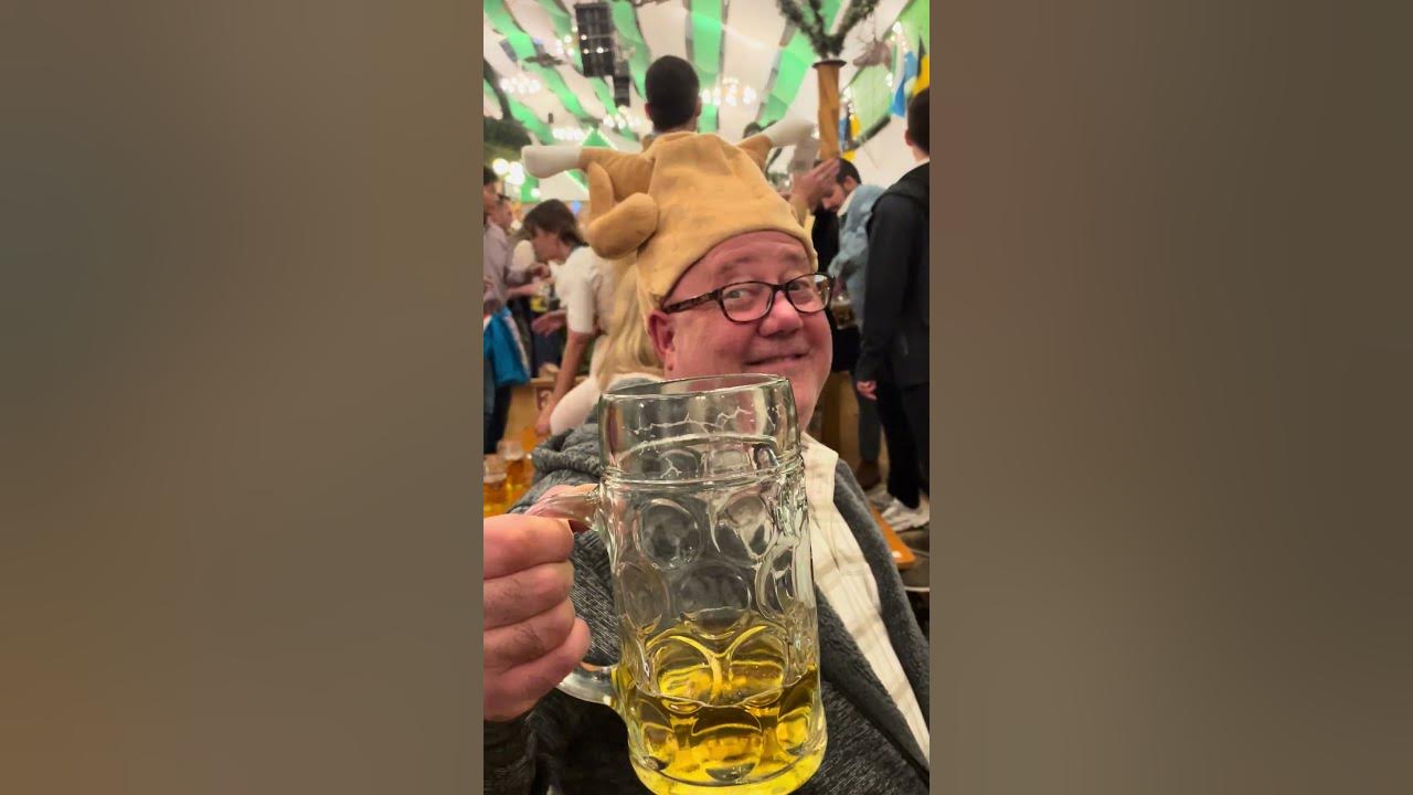 Oktoberfest! He found the fun! Prost! #Oktoberfest #Munich #Chicken #hat