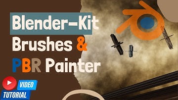 Blender-kit brushes & PBR painter addons overview