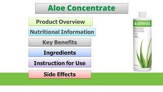 [Hindi] Herbalife Aloe Concentrate | Overview, Benefits, Usage, Reviews, Ingredients, side effects screenshot 2