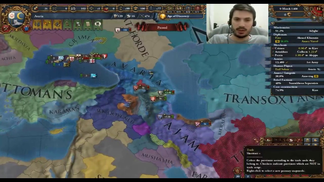 EU IV - Avaria - Avar Khaganate - part 6 - YouTube