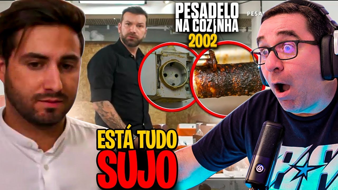 RIC REAGE PESADELO NA COZINHA PORTUGAL 🇵🇹  | T2 | 2002 | EP 6 - PT 1 | DESLEIXO TOTAL