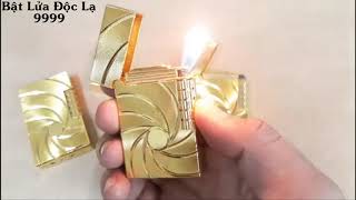 Bật Lửa Dupont Lốc Xoáy Vàng - Sang Trọng - Nhạy Lửa - Store Bật Lửa Độc Lạ 9999 - 0932.808.633