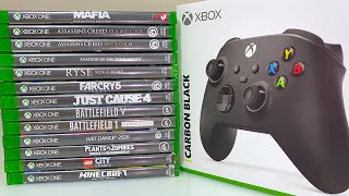 Распаковка и Обзор Геймпада Xbox Series X и Моей Коллекции игр для консоли Xbox One