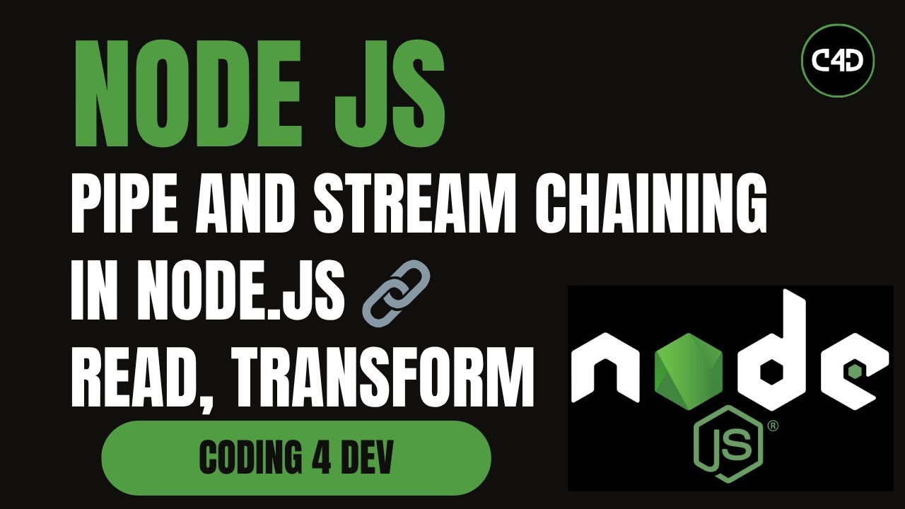 Pipe and Stream Chaining in Node.js 🔗 | Read, Transform & Write Like a Pro! | #19