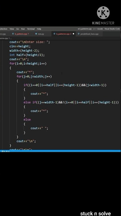 C   program to print the letter B pattern, whose size depends upon input value| #shorts #pattern