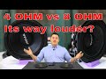 Myth busted, real test 4 Ohm vs 8 Ohm speaker? Car audio system PRV AUDIO 6MR500-NDY