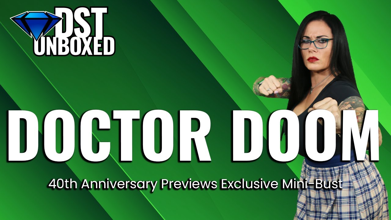 Doctor Doom (White) Mini Bust - DCD 40th Anniversary Exclusive | DSTUnboxed