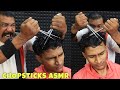 Old School Head Massage by Asim Barber | Head Massage by Chopsticks | Neck Cracking | ASMR