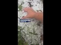 Red Oak residents hit with hail following Friday night's storm