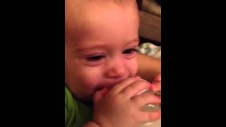 Baby Grayson's first belly laughs!