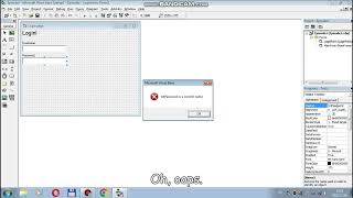 Learn Visual Basic 6 - Episode 2 - If statments, TextBoxes login screen