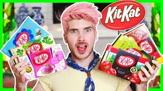 TRYING CRAZY JAPANESE KIT KAT FLAVORS!