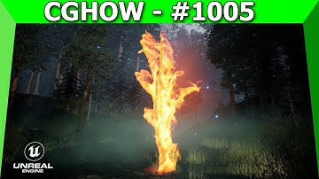 Showcase: Creating a Flaming Tree in UE5 Niagara