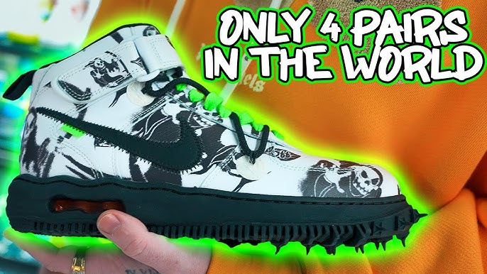 Louis Vuitton Nike Air Force 1 Mid By Virgil Abloh Graffiti TOP