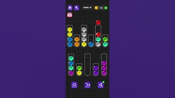 Ball Sort Master Level 73 #ballsortmaster #ballsortmastersolution #puzzlegame #gaming #games