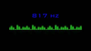 ⒽⓏ| 817 hz Pure Tone Frequency| NO Music , For Meditation, Testing. Black Screen