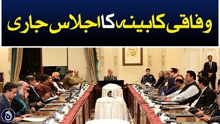 Federal Cabinet meeting continue under the chairmanship of PM Shehbaz Sharif - Aaj News