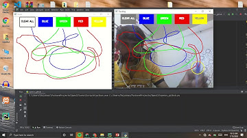Artificial Drawing Project for DE using OpenCV Python
