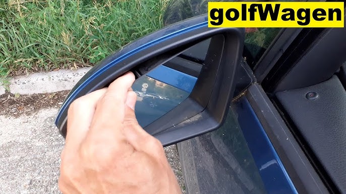 🚗 Auto Außenspiegel Glas selber kleben und schneiden. VW Golf