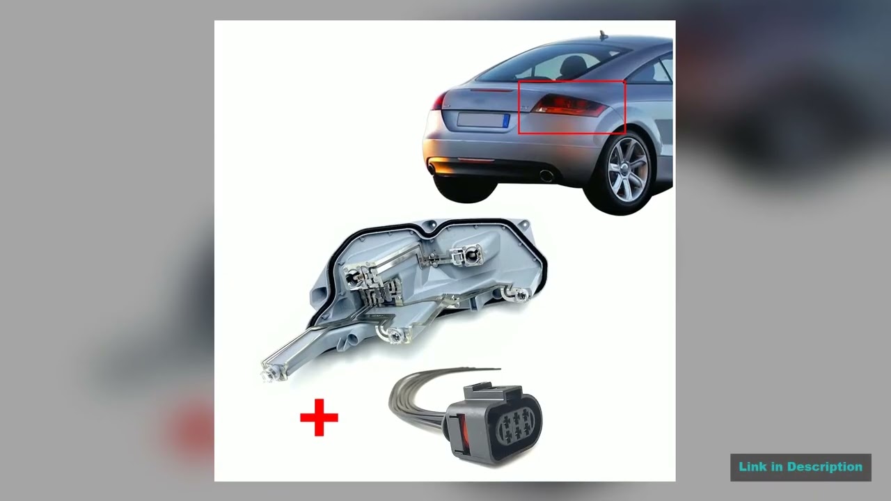 For Audi TT 8J MK2 200614 Right Rear OS Tail Light Bulb Holder Prewired Plug Harness 8J0945258A