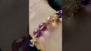 Amethyst bracelet #crystals #handicraft #手工 #水晶飾物 #amethyst #bracelet