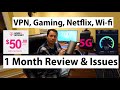 1 Month Review T-Mobile 5G Home Internet - Pro and Cons - Speed Tests - Issues - Streaming - Gaming