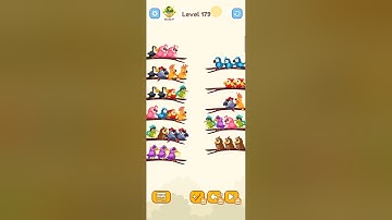 Bird Sort Colour GAMEPLAY LEVEL 179🔥Subscribe Channel@8-Bit games🔥
