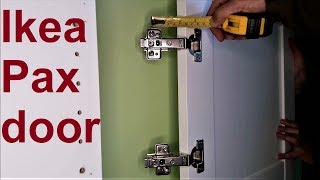 Ikea Pax wardrobe door - assembly and adjustment