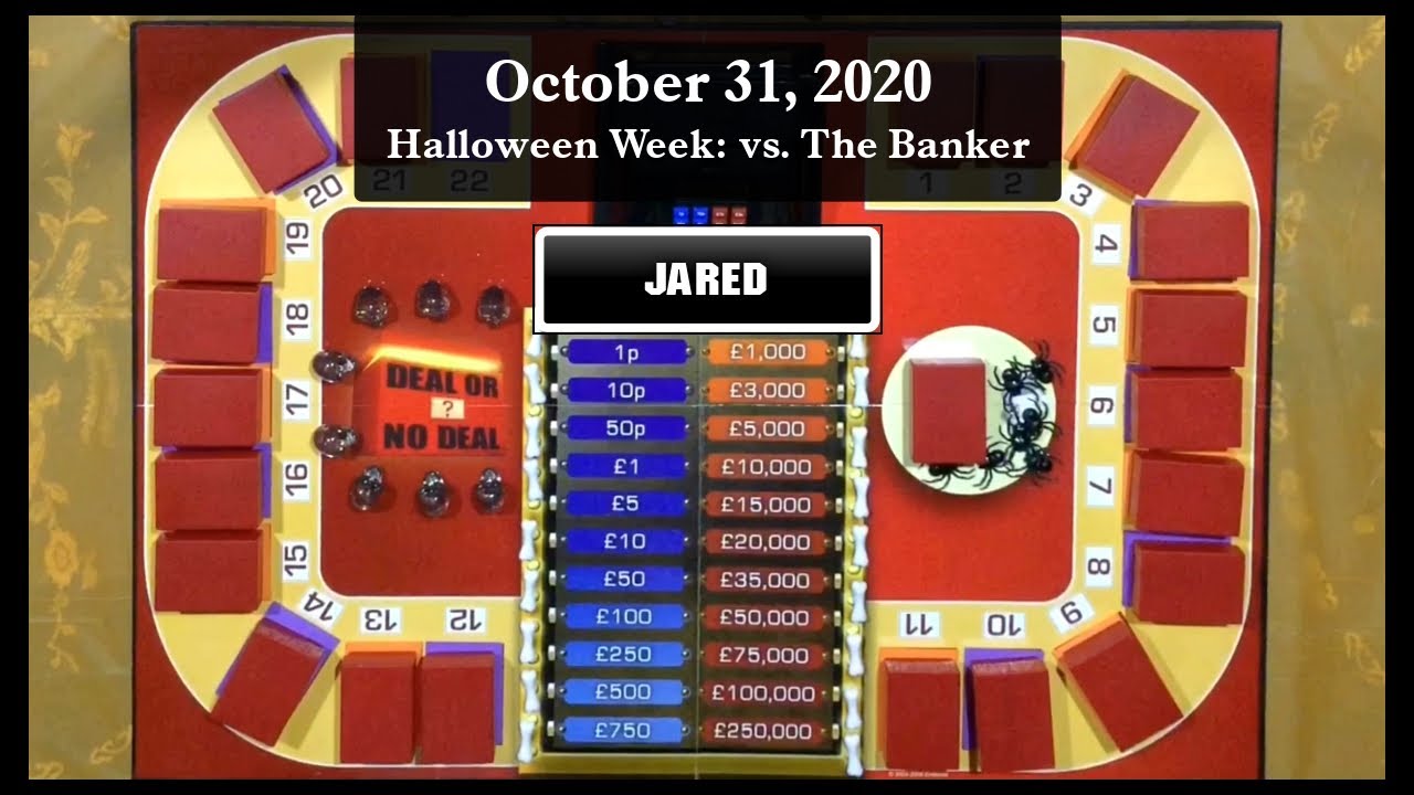 Deal or No Deal 🇬🇧 UK Board Game: 🎃 Halloween Week Final Day / Halloween (Jared)