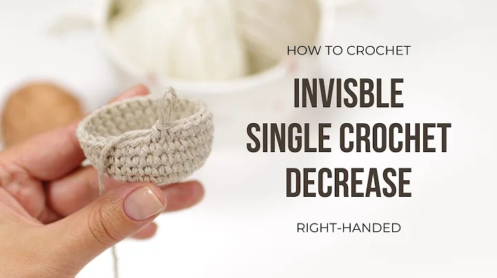 How to Crochet an Invisible Single Crochet Decrease (right-handed) | Amigurumi Essentials