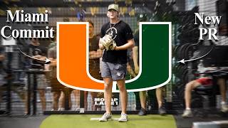 Miami Commit Goes For 94 MPH In Bullpen | Dylan Mulcahy