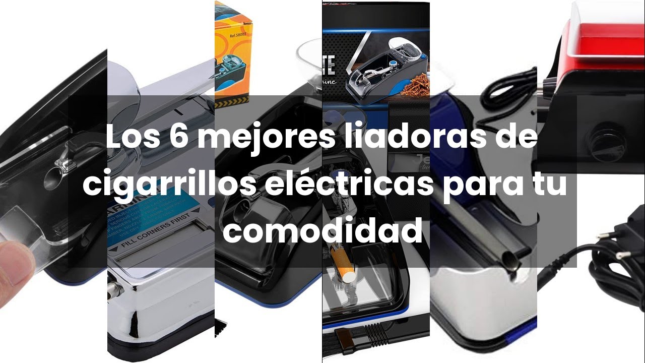 Maquina entubar electrica para liar tabaco - Regalo pitilleras Cigarrillos  - Entubadora o liadora electrica para hacer cigarrillos Automatica -  Maquina Llenado de cigarros electrica - TELETIENDA WEB : : Salud y  cuidado personal