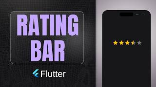 RatingBar package | Flutter